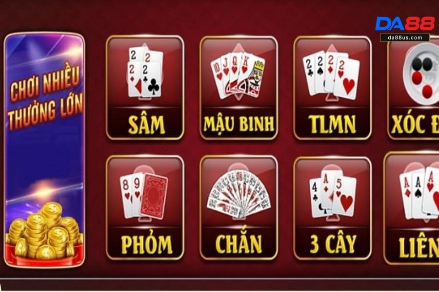 Chơi game bài tại Da88 đơn giản